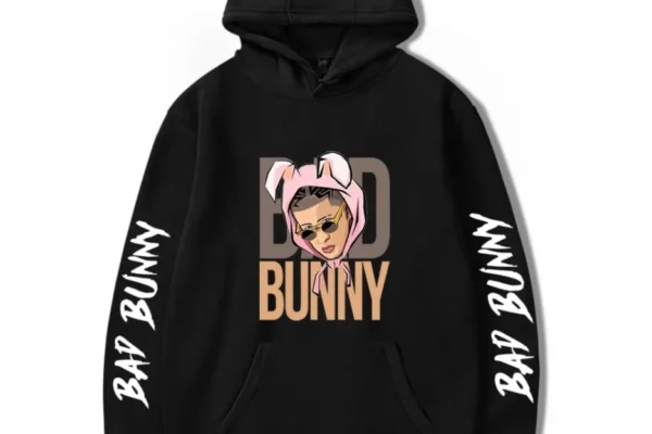 Bad Bunny Merch The Ultimate Blend of Music, Fashion, and Culture Bad Bunny Pullover Hooded Sweatshirt