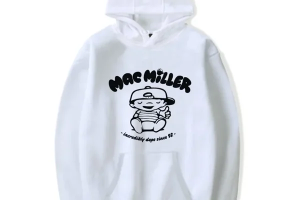 Mac Miller Rapper Swimming Hoodie – White