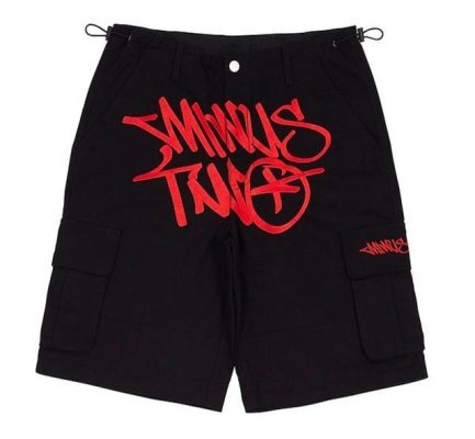 Fashion Tips for Minus Two Cargo Outfits Minus-Two-Black-Denim-Red-Edition-Shorts-433x433