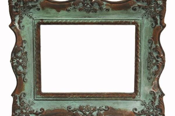 Antique decorative wooden frame with green patina – Wooden Frames in Lahore.