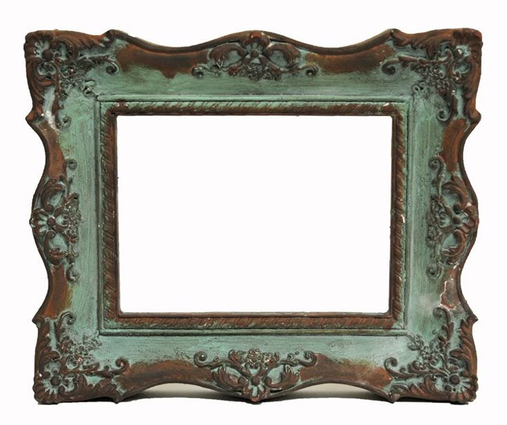 Antique decorative wooden frame with green patina – Wooden Frames in Lahore.
