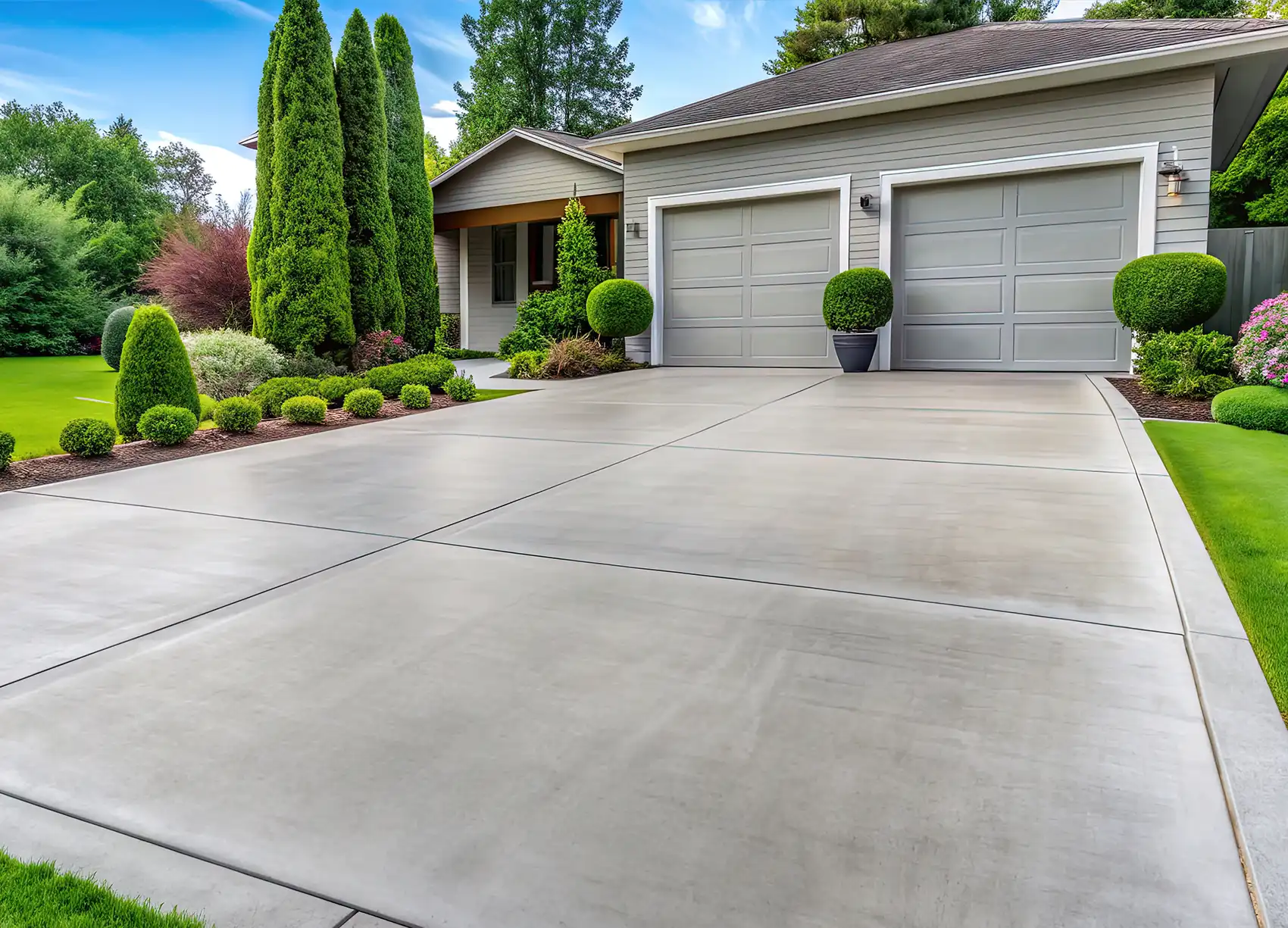 stamped concrete driveway installers Friendswood